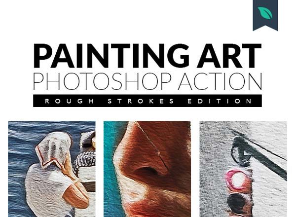 粗犷版绘画艺术Photoshop动作