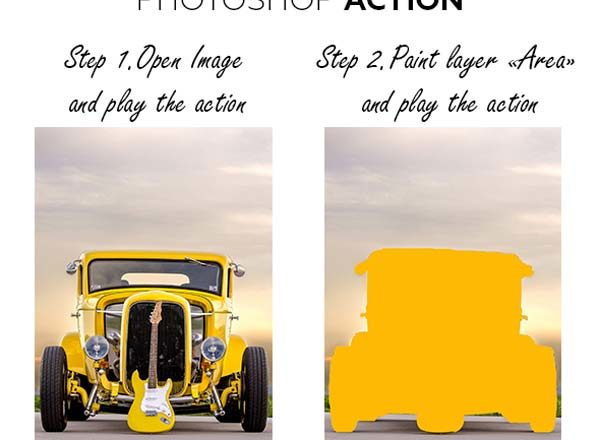 物体碎片化分离效果PS动作工具模板 Particles Photoshop Action