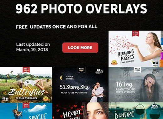 962款独特创意的叠加层素材及动作下载1.91GB[ant,png,jpg]