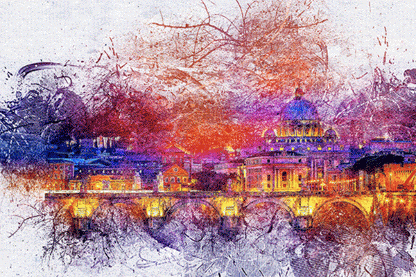 闪光斜线纹理PS动作工具模板 Glitter Lines V2 Photoshop Action