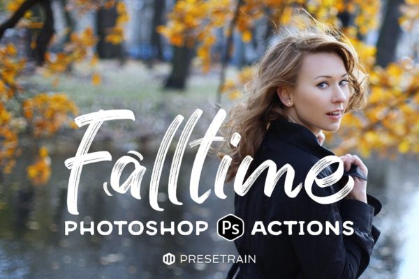 秋天的气息照片特效处理PS动作工具模板 Falltime – Autumn Photoshop Actions