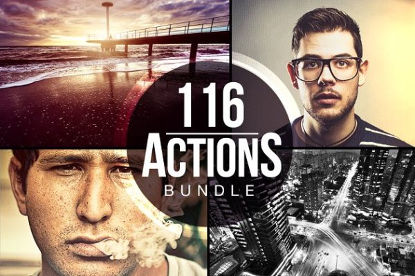 116款人像及风景照片效果处理PS动作工具模板合集 116 Actions Bundle