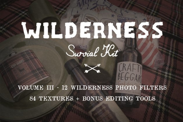 一款户外照片滤光PS动作工具模板预设工具素材 Wilderness Photo Filters + EXTRAS!