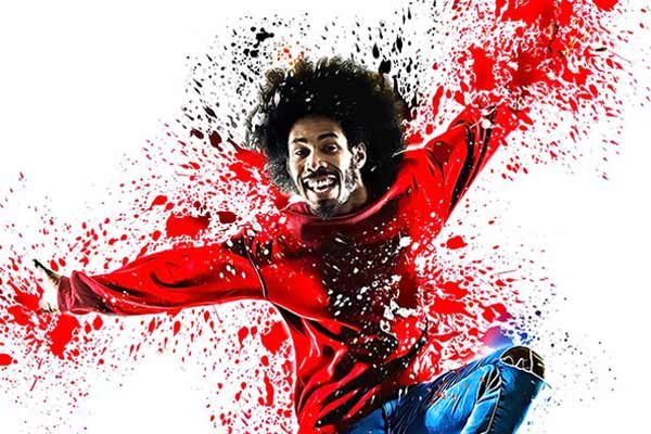 飞溅水彩艺术效果的PS动作工具模板下载 Splatter Art Photoshop Action [atn]