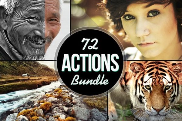 72款照片效果处理PS动作工具模板合集 72 Actions Bundle