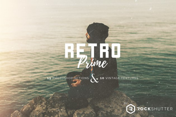 老照片怀旧效果PS动作工具模板 Retro Prime Collection PS Actions