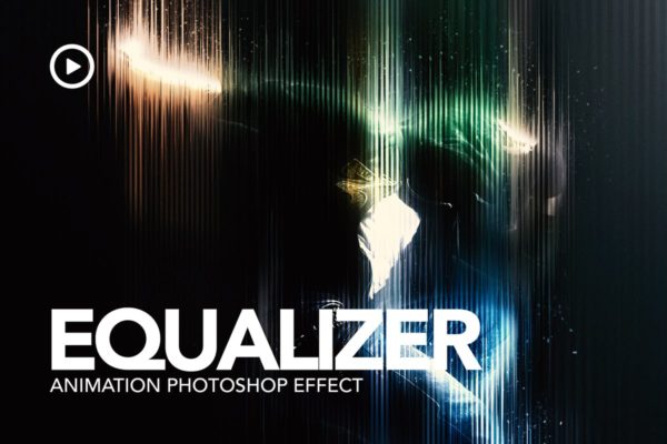 均衡器幻影照片效果PS动作工具模板 Equaliser Animation Photoshop Action