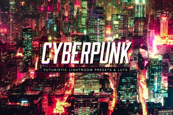 10款科幻电影特效照片滤镜PR预设工具素材 10 Cyberpunk Lightroom Presets LUTs