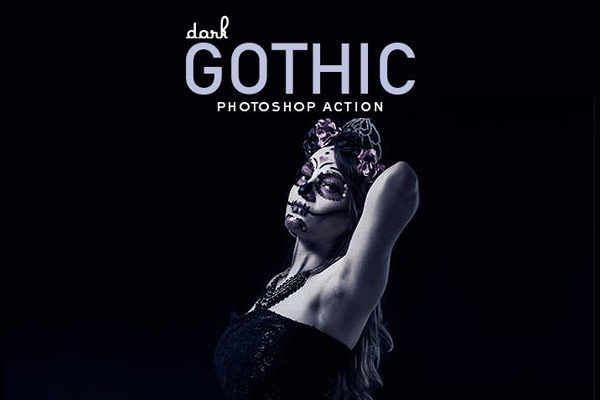 时尚高端图片黑暗哥特式风格的PS动作工具模板 Dark Gothic Photoshop Action [atn]