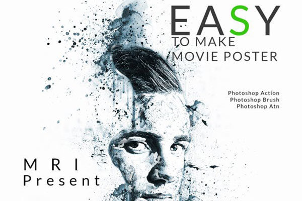 炫酷水墨照片效果的PS动作工具模板 Ink Manipulation Photoshop Action [atn]