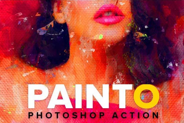 现实派水彩效果的PS动作工具模板 Painto Photoshop Action [atn]