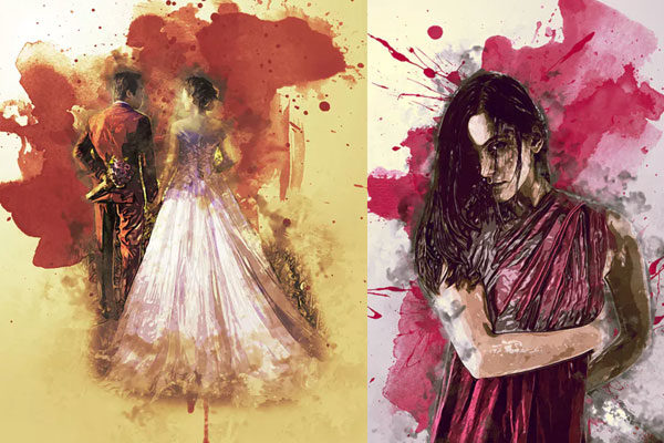 抽象油漆绘画焦点艺术Photoshop动作 bstract Painting Photoshop Action