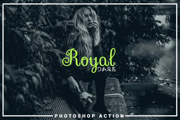 一款皇家黑暗艺术时尚风格PS动作工具模板下载