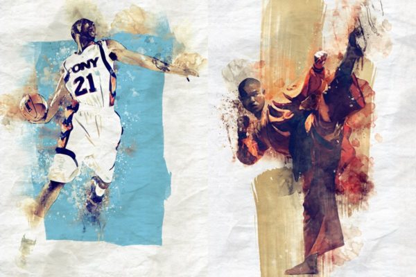 艺术水彩手绘效果一键生成PS动作工具模板 Artistic Watercolor Photoshop Action