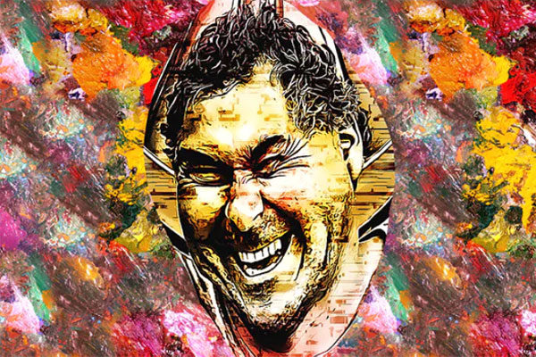 像素失真卡通效果PS动作工具模板