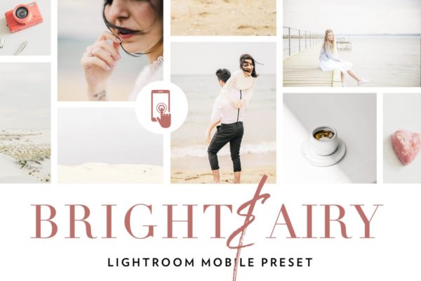 温馨明亮浅色调照片效果LR预设工具素材 Bright and airy Lightroom Mobile Preset