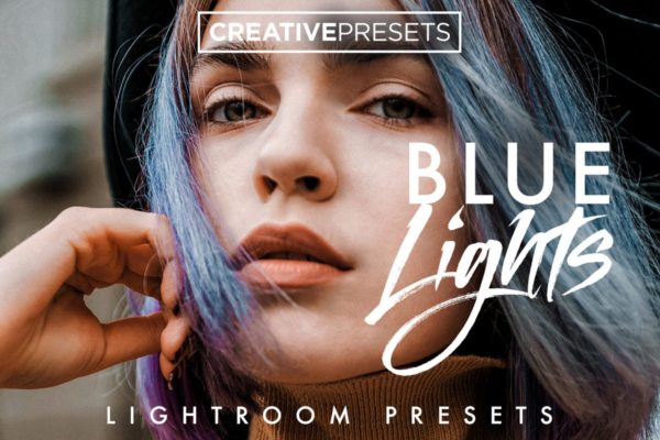 蓝色/紫罗兰色照片调色LR预设工具素材 Cool Blue Lightroom Presets
