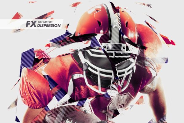 时尚几何低多边形色散照片效果PS动作工具模板 Geometric Dispersion FX Photoshop Add/On Extension