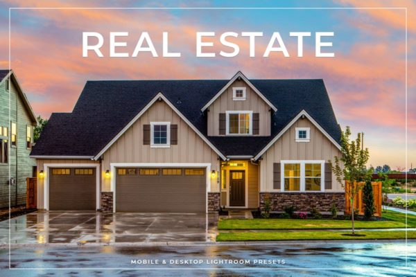 房地产销售房产照片调色LR预设工具素材 Real Estate Mobile & Desktop Lightroom Presets