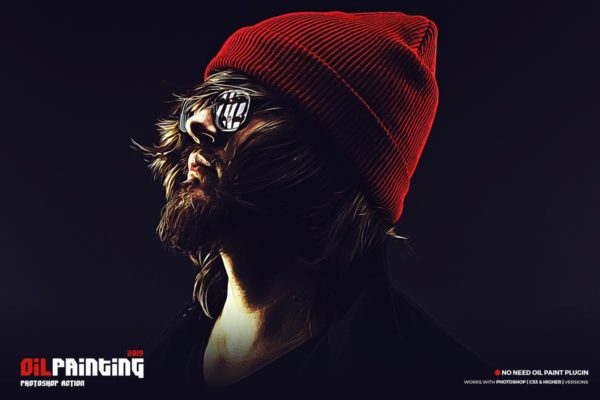 人像摄影照片油画大师PS动作工具模板 Oil Painting 2019 Photoshop Action