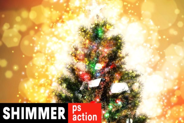 梦幻光晕照片效果PS动作工具模板 Shimmer Photoshop Action