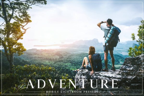鲜艳色彩旅游照片后期处理调色LR预设工具素材 Adventure Mobile Lightroom Presets
