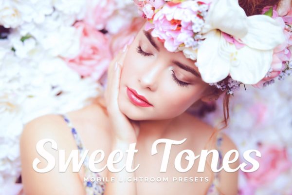 日系糖果色暖色调色LR预设工具素材 Sweet Tones Mobile Lightroom Presets