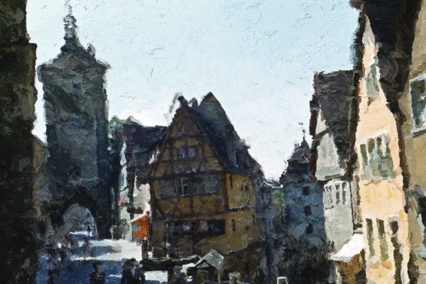 一键生成大师级逼真油画作品效果PS动作工具模板 Palette Knife Photoshop Action