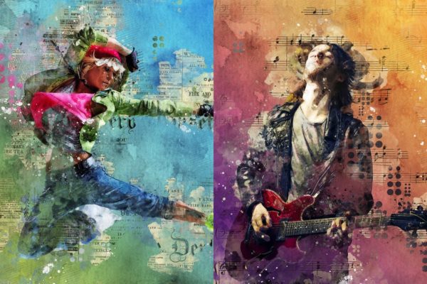 水彩涂鸦混合抽象艺术效果PS动作工具模板 Concept Mix Art Photoshop Action