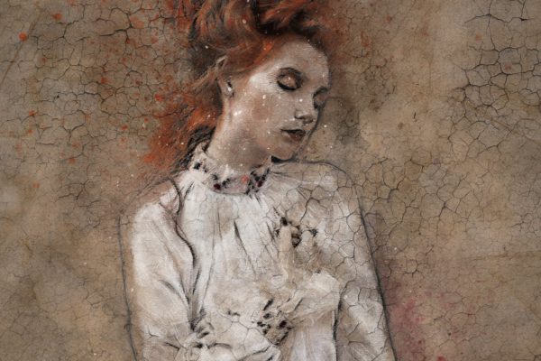 复古素描效果裂纹背景一键生成PS动作工具模板 Vintage Sketch Photoshop Action