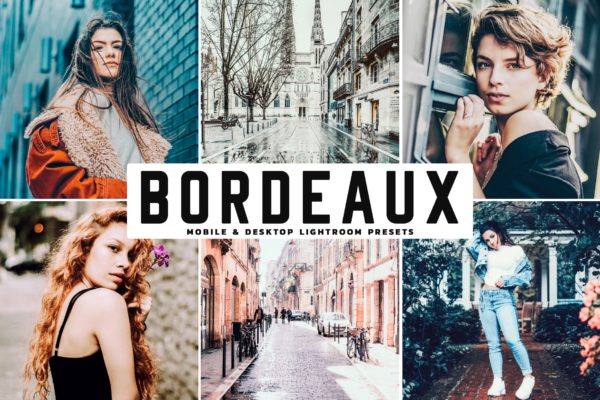 高对比度色彩增强照片后期处理调色LR预设工具素材下载 Bordeaux Mobile & Desktop Lightroom Presets