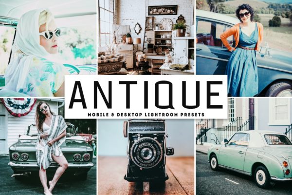 照片添加复古颗粒感后期处理LR预设工具素材下载 Antique Mobile & Desktop Lightroom Presets