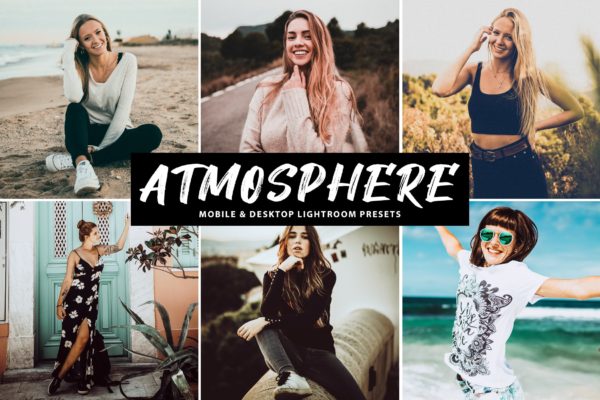 人物摄影肤色增强LR调色预设工具素材下载 Atmosphere Mobile & Desktop Lightroom Presets