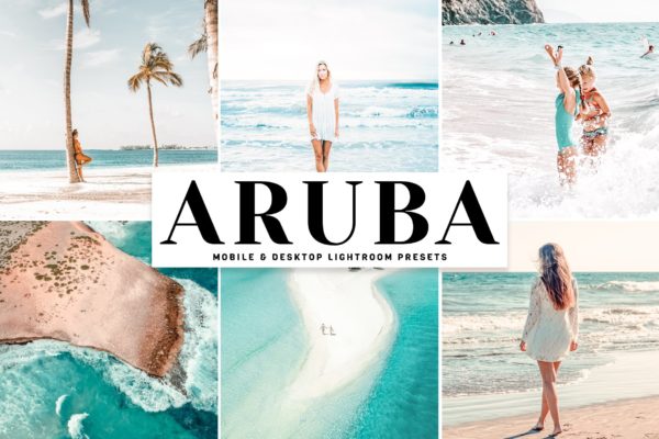 精美梦幻照片效果LR预设工具素材调色滤镜下载 Aruba Mobile & Desktop Lightroom Presets
