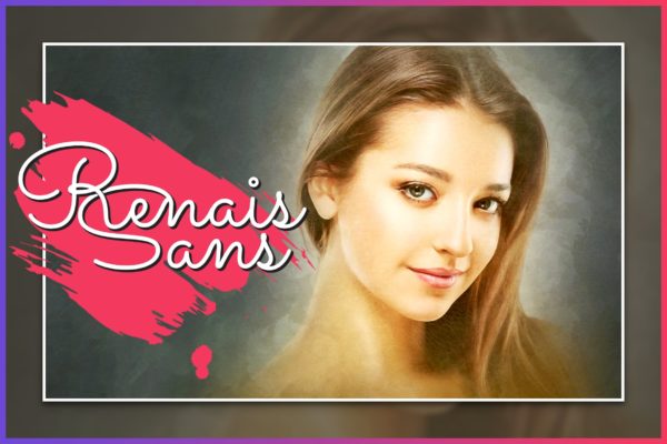 唯美油画作品风格一键生成PS动作工具模板 Renaissance CS3+ Photoshop Action