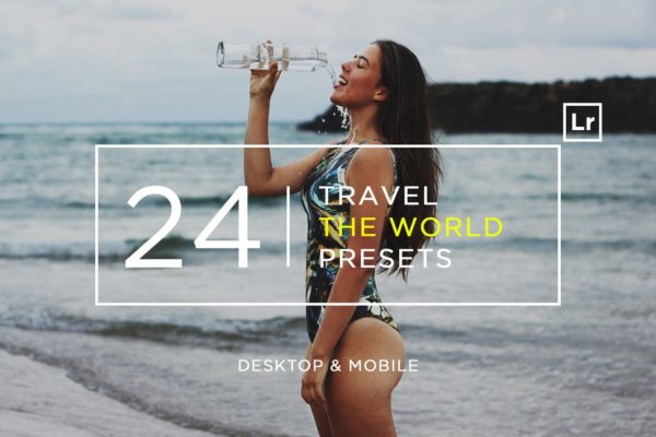 24款旅游摄影LR调色预设工具素材下载 24 Travel The World Lightroom Presets + Mobile
