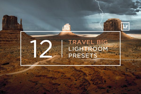 12个旅游景点摄影后期加工LR预设工具素材 12 Travel BIG Lightroom Presets