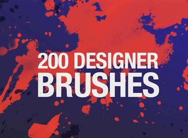 200个创意图案 PS 笔刷工具素材 200 Designer Brushes for Photoshop