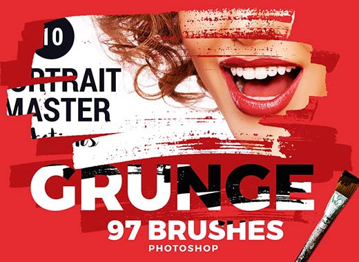 97个高品质漂亮喷溅效果PS笔刷工具素材下载[abr]