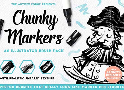 300个不同纹理Illustrator矢量笔刷工具素材下载[AI]