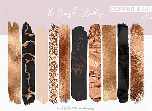 10个美丽迷人的笔触透明图片下载[png]