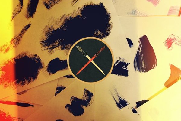 150手工画笔笔画笔迹PS笔刷工具素材 150 Handcrafted Acrylic Brushes