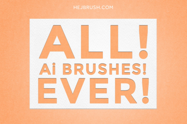 绘画设计必备：300+真实画笔笔画AI笔刷工具素材 ALL! Ai BRUSHES! EVER! FOREVER!