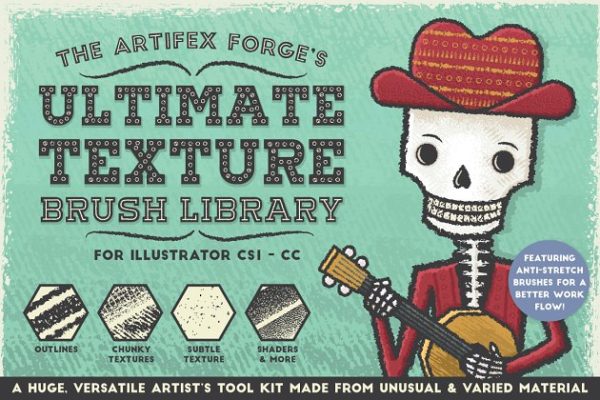 终极纹理AI笔刷工具素材库 The Ultimate Texture Brush Library