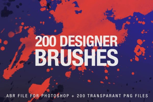 200款数码绘画PS笔刷工具素材合集 200 Designer Brushes for Photoshop