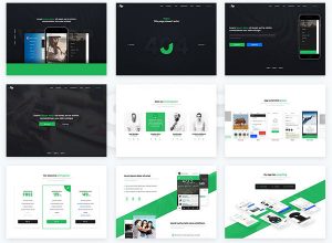 APP 产品官网 PSD 模板 VSApp PSD Template