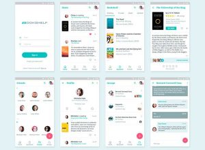 电子书架安卓应用 APP Ui Kits素材套件