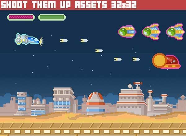 复古 2D 游戏 UI 界面UI设计模板素材 2D ASSETS GAMEPACKS HUGE BUNDLE