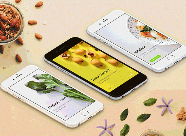 特别漂亮的美食类APP UI KITS文件[PSD,Sketch]