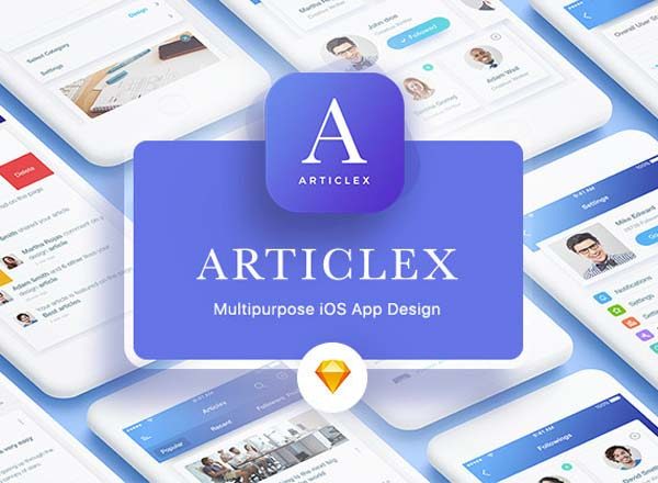 靓丽多功能的APP UI KITS文件[For Sketch]